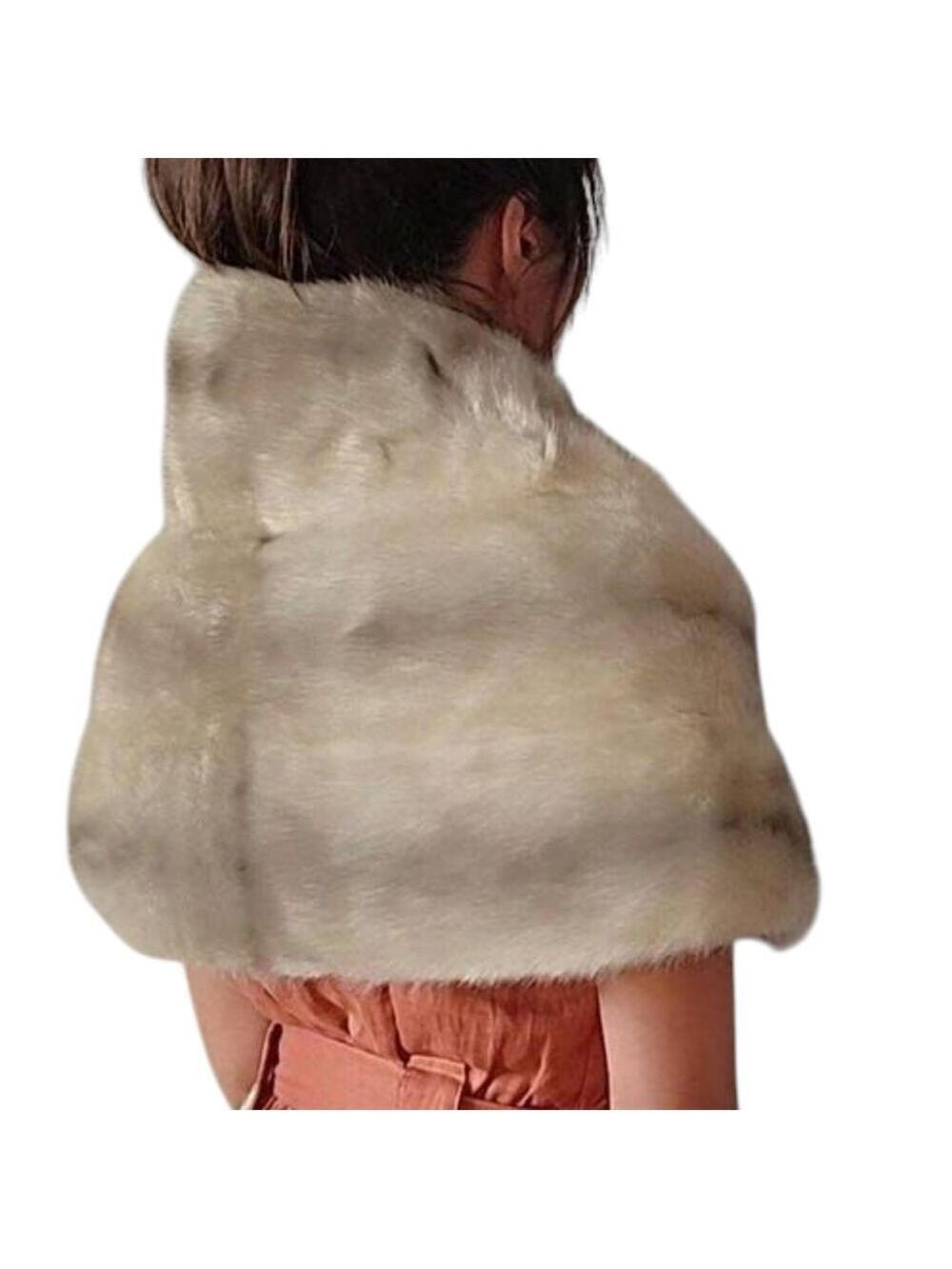 Hehne & Company Mink Fur Shawl Stole Cape Vintage
